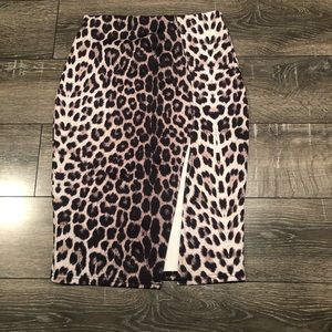 ASOS leopard print skirt